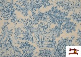 Comprar Tela de Toile Jouy color Azul